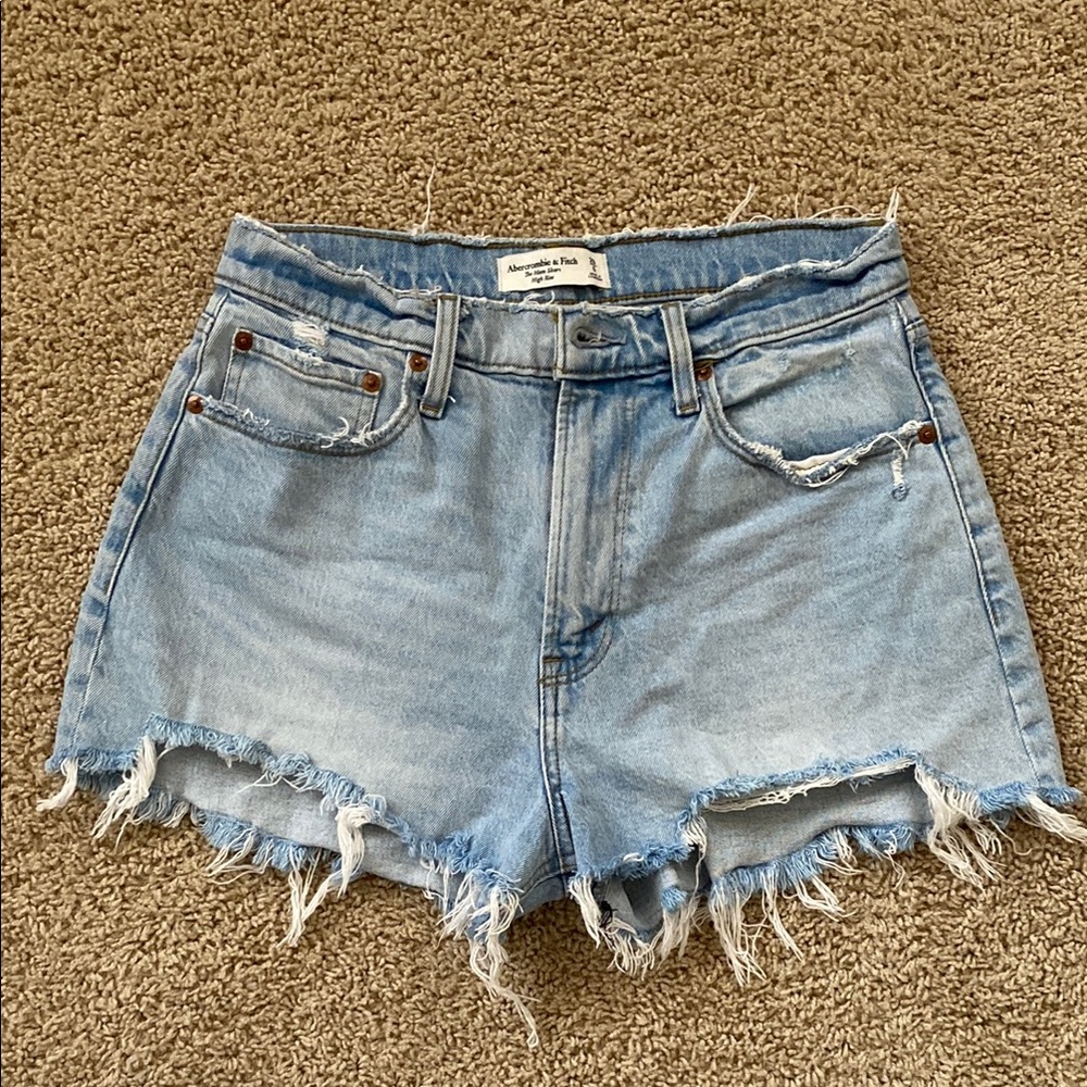 Abercrombie and Fitch High Rise Jean Shorts